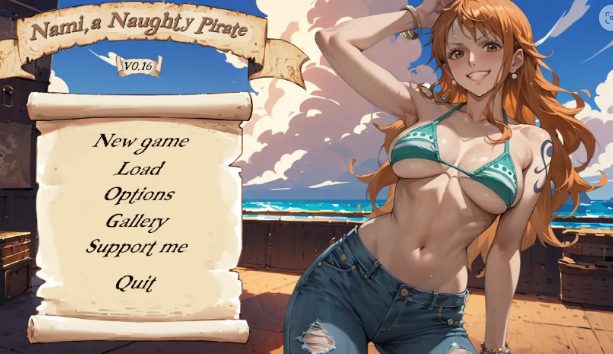 《顽皮海盗娜美 (Nami, a Naughty Pirate)》【PC/安卓/AI汉化/欧美/SLG游戏/1.6G】